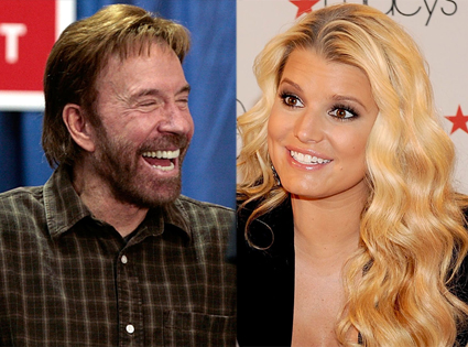 Chuck Norris, Jessica Simpson Chuck Norris, Jessica Simpson